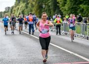 19 August 2023; Amy Byrne during the Irish Life Race Series– Frank Duffy 10 Mile at Phoenix Park in Dublin. Photo by Piaras Ó Mídheach/Sportsfile