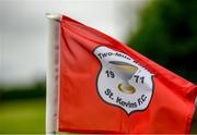 19 August 2023; A view of a flag fluttering in the wind before the FAI Women’s Amateur Shield Final 2023 match between St Patrick’s CYFC and Wilton United at Newhill Park in Two Mile Borris, Tipperary. Photo by Tom Beary/Sportsfile
