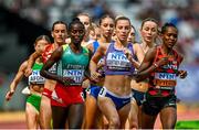 19 August 2023; Sarah Healy of Ireland, second from right, competes in the women's 1500m during day one of the World Athletics Championships at the National Athletics Centre in Budapest, Hungary. Photo by Sam Barnes/Sportsfile