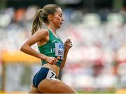 19 August 2023; Sarah Healy of Ireland competes in the women's 1500m during day one of the World Athletics Championships at the National Athletics Centre in Budapest, Hungary. Photo by Sam Barnes/Sportsfile