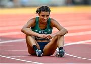 19 August 2023; Sophie O'Sullivan of Ireland after competing in the women's 1500m during day one of the World Athletics Championships at the National Athletics Centre in Budapest, Hungary. Photo by Sam Barnes/Sportsfile