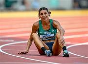 19 August 2023; Sophie O'Sullivan of Ireland after competing in the women's 1500m during day one of the World Athletics Championships at the National Athletics Centre in Budapest, Hungary. Photo by Sam Barnes/Sportsfile