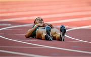 19 August 2023; Sophie O'Sullivan of Ireland after competing in the women's 1500m during day one of the World Athletics Championships at the National Athletics Centre in Budapest, Hungary. Photo by Sam Barnes/Sportsfile