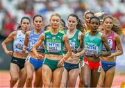 19 August 2023; Ciara Mageean of Ireland, centre, competes in the women's 1500m during day one of the World Athletics Championships at the National Athletics Centre in Budapest, Hungary. Photo by Sam Barnes/Sportsfile