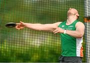19 August 2023; Ray O'Dwyer competes in the F35 discus event during the Para Athletic South East Games at Waterford Regional Sports Centre in Waterford. Photo by Eóin Noonan/Sportsfile