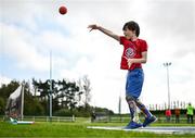 19 August 2023; Sean Lynch competes in the shotput event during the Para Athletic South East Games at Waterford Regional Sports Centre in Waterford. Photo by Eóin Noonan/Sportsfile