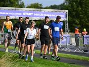 19 August 2023; Runners arrive for the Irish Life Race Series – Frank Duffy 10 Mile at Phoenix Park in Dublin. Photo by Piaras Ó Mídheach/Sportsfile