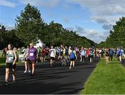19 August 2023; Runners make their way to the start of the Irish Life Race Series – Frank Duffy 10 Mile at Phoenix Park in Dublin. Photo by Piaras Ó Mídheach/Sportsfile