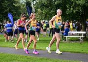 19 August 2023; Runners warm-up before the Irish Life Race Series – Frank Duffy 10 Mile at Phoenix Park in Dublin. Photo by Piaras Ó Mídheach/Sportsfile