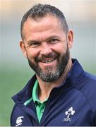 19 August 2023; Ireland head coach Andy Farrell before the Bank of Ireland Nations Series match between Ireland and England at Aviva Stadium in Dublin. Photo by Brendan Moran/Sportsfile