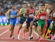19 August 2023; Andrew Coscoran of Ireland, second from left, competes in the men's 1500m during day one of the World Athletics Championships at the National Athletics Centre in Budapest, Hungary. Photo by Sam Barnes/Sportsfile