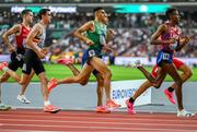 19 August 2023; Andrew Coscoran of Ireland, centre, competes in the men's 1500m during day one of the World Athletics Championships at the National Athletics Centre in Budapest, Hungary. Photo by Sam Barnes/Sportsfile
