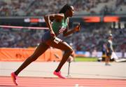 20 August 2023; Rhasidat Adeleke of Ireland competes in the women's 400m heat during day two of the World Athletics Championships at National Athletics Centre in Budapest, Hungary. Photo by Sam Barnes/Sportsfile