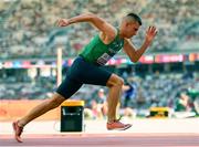 20 August 2023; Chris O’Donnell of Ireland competes in the men's 400m heats during day two of the World Athletics Championships at National Athletics Centre in Budapest, Hungary. Photo by Sam Barnes/Sportsfile