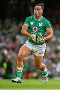 19 August 2023; James Lowe of Ireland during the Bank of Ireland Nations Series match between Ireland and England at the Aviva Stadium in Dublin. Photo by Harry Murphy/Sportsfile