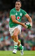 19 August 2023; James Lowe of Ireland during the Bank of Ireland Nations Series match between Ireland and England at the Aviva Stadium in Dublin. Photo by Harry Murphy/Sportsfile