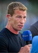 19 August 2023; RTÉ rugby analyst Jerry Flannery before the Bank of Ireland Nations Series match between Ireland and England at Aviva Stadium in Dublin. Photo by Brendan Moran/Sportsfile