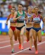 20 August 2023; Ciara Mageean of Ireland, second left, competes in the women's 1500m during day two of the World Athletics Championships at National Athletics Centre in Budapest, Hungary. Photo by Sam Barnes/Sportsfile