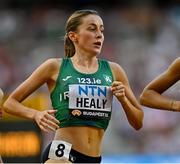 20 August 2023; Sarah Healy of Ireland competes in the women's 1500m semi-final during day two of the World Athletics Championships at National Athletics Centre in Budapest, Hungary. Photo by Sam Barnes/Sportsfile