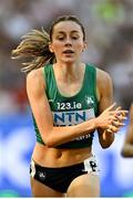 20 August 2023; Sarah Healy of Ireland after finishing the women's 1500m semi-final in 8th during day two of the World Athletics Championships at National Athletics Centre in Budapest, Hungary. Photo by Sam Barnes/Sportsfile