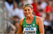 20 August 2023; Kate O’Connor of Ireland before competing in 800m event of the women's Heptathlon during day two of the World Athletics Championships at National Athletics Centre in Budapest, Hungary. Photo by Sam Barnes/Sportsfile
