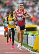 20 August 2023; Joe Klecker of USA competes in the men's 10,000m final during day two of the World Athletics Championships at National Athletics Centre in Budapest, Hungary. Photo by Sam Barnes/Sportsfile