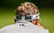 20 August 2023; Ryann O'Toole of USA stores her tees in her hat during day four of the ISPS HANDA World Invitational presented by AVIV Clinics 2023 at Galgorm Castle Golf Club in Ballymena, Antrim. Photo by Ramsey Cardy/Sportsfile