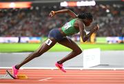 21 August 2023; Rhasidat Adeleke of Ireland competes in the women's 400m during day three of the World Athletics Championships at the National Athletics Centre in Budapest, Hungary. Photo by Sam Barnes/Sportsfile
