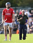 21 August 2023; Referee Cyril Farrell during the Hurling for Cancer Research 2023 charity match at Netwatch Cullen Park in Carlow. Photo by Piaras Ó Mídheach/Sportsfile