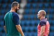 22 August 2023; Head coach Andy Farrell and Keith Earls during an Ireland rugby squad training session at Parc des Sports Jean Dauger in Bayonne, France. Photo by Harry Murphy/Sportsfile