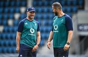 22 August 2023; Assistant coach Mike Catt and head coach Andy Farrell during an Ireland rugby squad training session at Parc des Sports Jean Dauger in Bayonne, France. Photo by Harry Murphy/Sportsfile