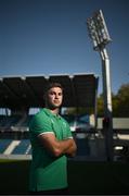 22 August 2023; Jack Crowley during an Ireland rugby media conference at Parc des Sports Jean Dauger in Bayonne, France. Photo by Harry Murphy/Sportsfile