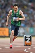 22 August 2023; Mark English of Ireland competes in the men's 800m heats during day four of the World Athletics Championships at the National Athletics Centre in Budapest, Hungary. Photo by Sam Barnes/Sportsfile