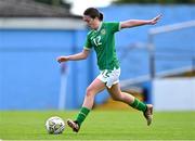 22 August 2023; Heather Loomes of Republic of Ireland during a women's U16 international friendly match between Republic of Ireland and Faroe Islands at Head in the Game Park in Drogheda, Louth. Photo by Ben McShane/Sportsfile