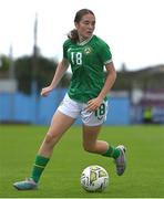 22 August 2023; Sarah McCaffrey of Republic of Ireland during a women's U16 international friendly match between Republic of Ireland and Faroe Islands at Head in the Game Park in Drogheda, Louth. Photo by Ben McShane/Sportsfile