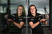 23 August 2023; Dublin ladies footballer Hannah Tyrrell with her Player of the Month Finals award at the PwC offices in Dublin. Photo by Eóin Noonan/Sportsfile