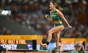 23 August 2023; Nina Kennedy of Australia celebrates making a clearance in the women's pole vault final during day five of the World Athletics Championships at the National Athletics Centre in Budapest, Hungary. Photo by Sam Barnes/Sportsfile