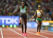 23 August 2023; Rhasidat Adeleke of Ireland competes in the women's 400m final during day five of the World Athletics Championships at the National Athletics Centre in Budapest, Hungary. Photo by Sam Barnes/Sportsfile