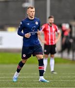 20 August 2023; Jamie Lennon of St Patrick's Athletic during the Sports Direct Men’s FAI Cup Second Round match between Derry City and St Patrick’s Athletic at The Ryan McBride Brandywell Stadium in Derry. Photo by Ben McShane/Sportsfile