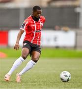20 August 2023; Sadou Diallo of Derry City during the Sports Direct Men’s FAI Cup Second Round match between Derry City and St Patrick’s Athletic at The Ryan McBride Brandywell Stadium in Derry. Photo by Ben McShane/Sportsfile