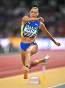 25 August 2023; Maryna Bekh-Romanchuk of Ukraine competes in the Women's Triple Jump during day seven of the World Athletics Championships at the National Athletics Centre in Budapest, Hungary. Photo by Sam Barnes/Sportsfile