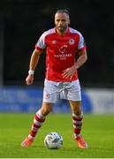 25 August 2023; Ryan McLaughlin of St Patrick's Athletic during the SSE Airtricity Men's Premier Division match between UCD and St Patrick's Athletic at UCD Bowl in Dublin. Photo by Tyler Miller/Sportsfile