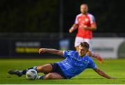 25 August 2023; Adam Wells of UCD during the SSE Airtricity Men's Premier Division match between UCD and St Patrick's Athletic at UCD Bowl in Dublin. Photo by Tyler Miller/Sportsfile