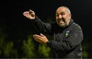 25 August 2023; UCD manager Andy Myler during the SSE Airtricity Men's Premier Division match between UCD and St Patrick's Athletic at UCD Bowl in Dublin. Photo by Tyler Miller/Sportsfile