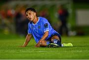 25 August 2023; Sean Brennan of UCD during the SSE Airtricity Men's Premier Division match between UCD and St Patrick's Athletic at UCD Bowl in Dublin. Photo by Tyler Miller/Sportsfile