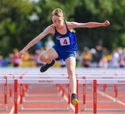 26 August 2023; Colin Lawrence from Shillelagh, Wicklow, who won silver in the Boys under-14 80m Hurdles during the Community Games National Track and Field finals at Carlow SETU in Carlow. Photo by Matt Browne/Sportsfile