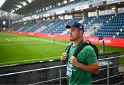 26 August 2023; Rob Herring of Ireland arrives before the Rugby World Cup warm-up match between Ireland and Samoa at Parc des Sports Jean Dauger in Bayonne, France. Photo by Harry Murphy/Sportsfile
