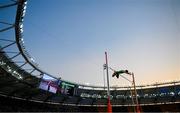 26 August 2023; Kurtis Marschall of Australia competes in the men's pole vault final during day eight of the World Athletics Championships at the National Athletics Centre in Budapest, Hungary. Photo by Sam Barnes/Sportsfile