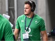 26 August 2023; Jacob Stockdale of Ireland arrives before the Rugby World Cup warm-up match between Ireland and Samoa at Parc des Sports Jean Dauger in Bayonne, France. Photo by Harry Murphy/Sportsfile