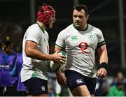 26 August 2023; Tom Stewart and Cian Healy of Ireland the Rugby World Cup warm-up match between Ireland and Samoa at Parc des Sports Jean Dauger in Bayonne, France. Photo by Harry Murphy/Sportsfile